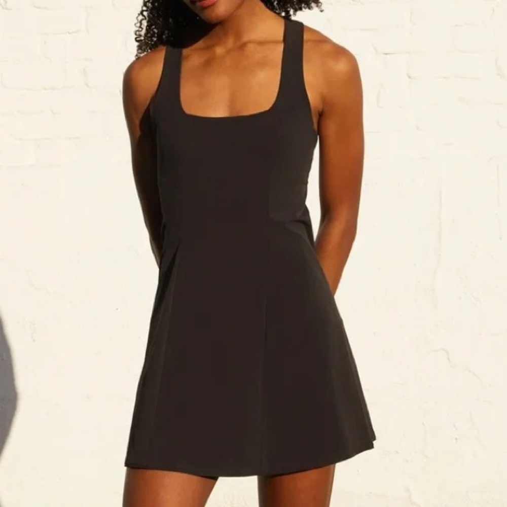 Outdoor Voices Cross Back Dress, small, black, EUC